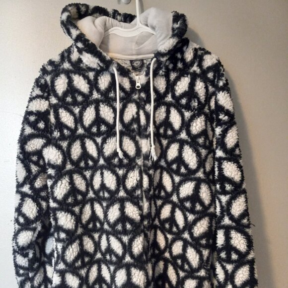 Pacsun Sharpa Zip-up Hoodie/Jacket Size Small - Picture 1 of 4